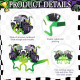 32 Pcs Monster Truck Party Decorations Eyeglasses Car Paper Eyeglasses Purple And Green Paper Glasses Jam Themed Props Photo Booth For Monster Truck Party Favors Baby Shower Birthday Supplies
