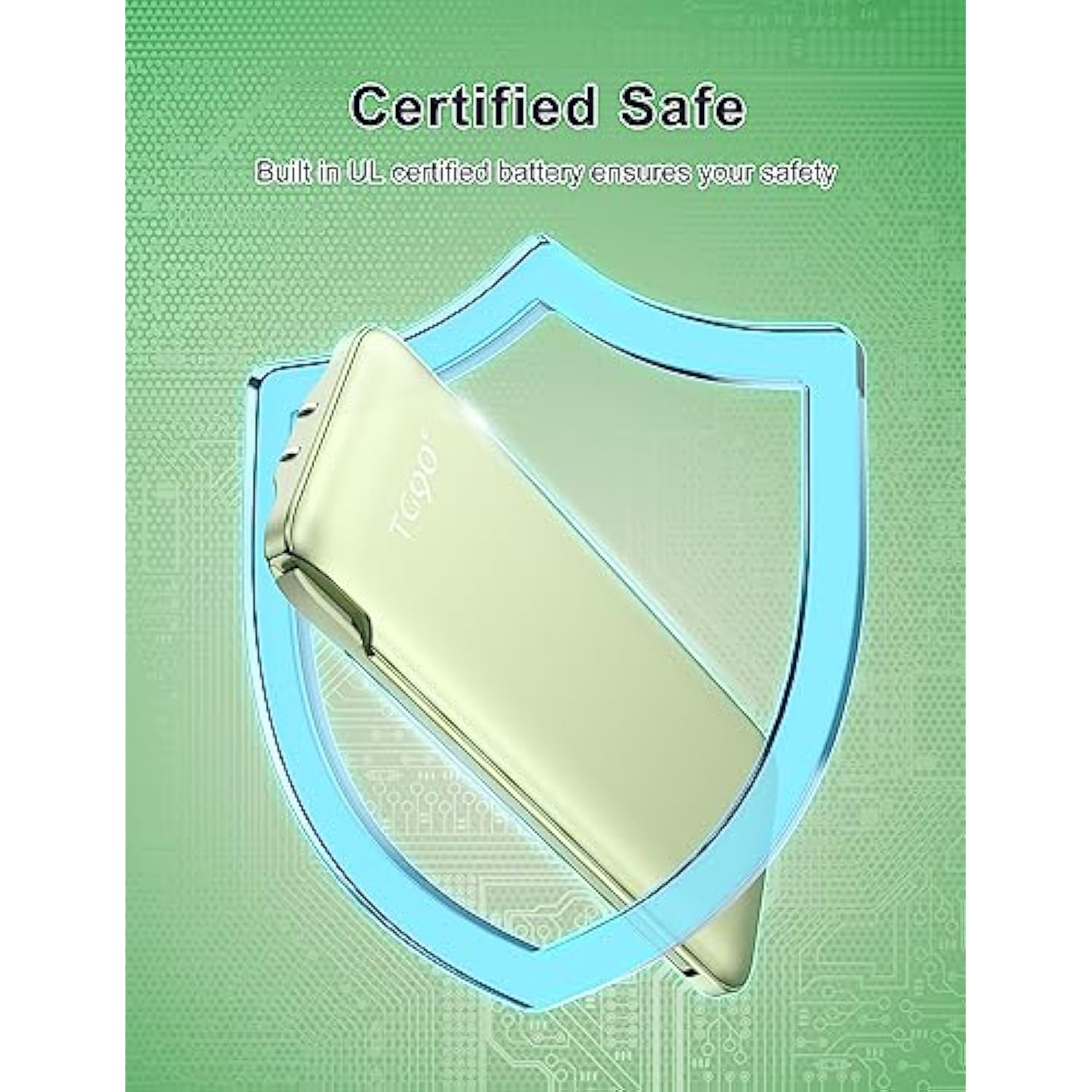 Power Bank With Built In Ac Wall Plug, Ultra Slim 10000Mah Portable Charger With Built In Cables External Battery Pack Compatible With Iphone Android Smart Devices