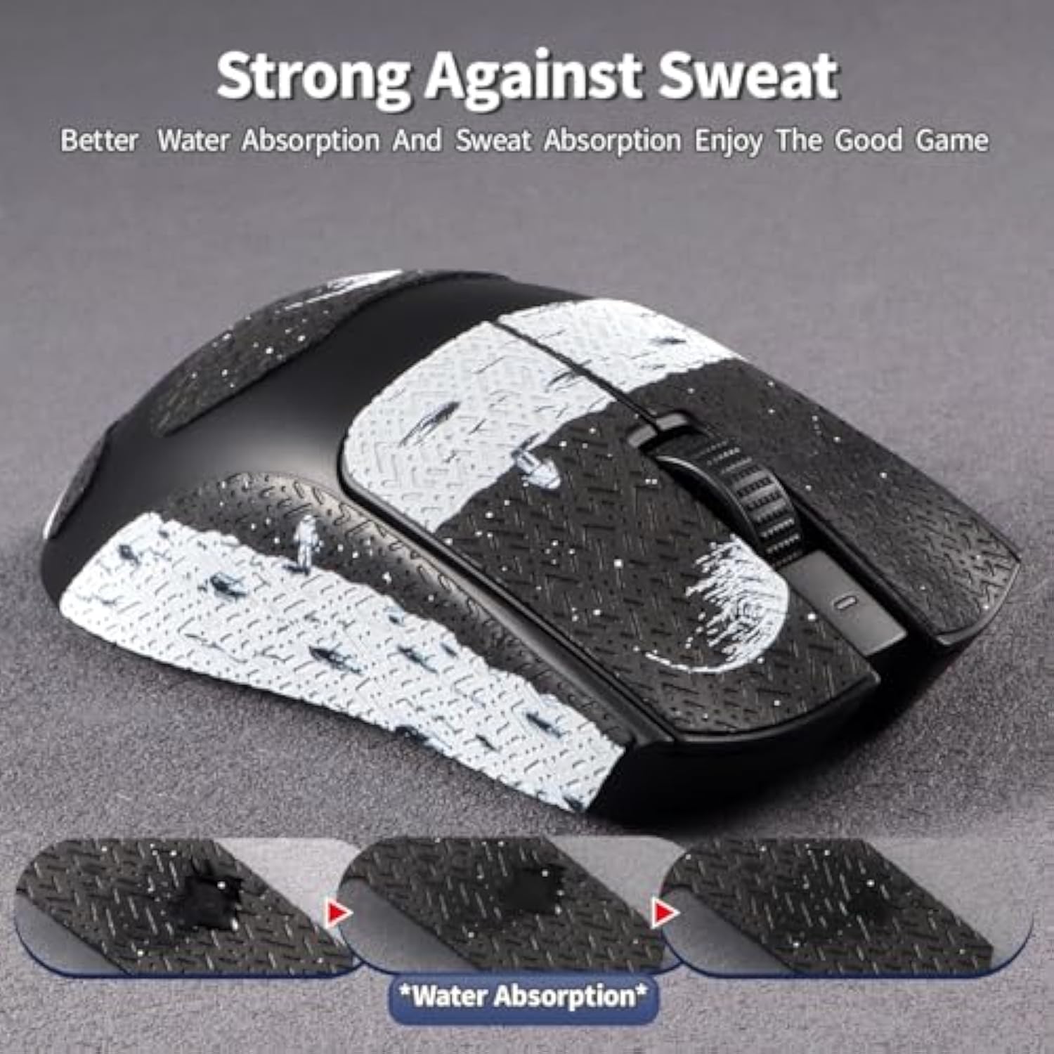 Razer Viper V3 Pro Mouse Grip Tape Stickers - Anti Slip Skin, Pre-Cut, Sweat-Resistant Game Accessories (Earth Pattern)