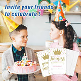 Royal Fifth Birthday Invitations, Gold Crown 5Th Double-Sided Fill-In Invite Cards For Birthday Party?Boys, Girls, Kids,Teen, 20 Invitations With Envelopes, Decorations,Party Favor And Supply-A42