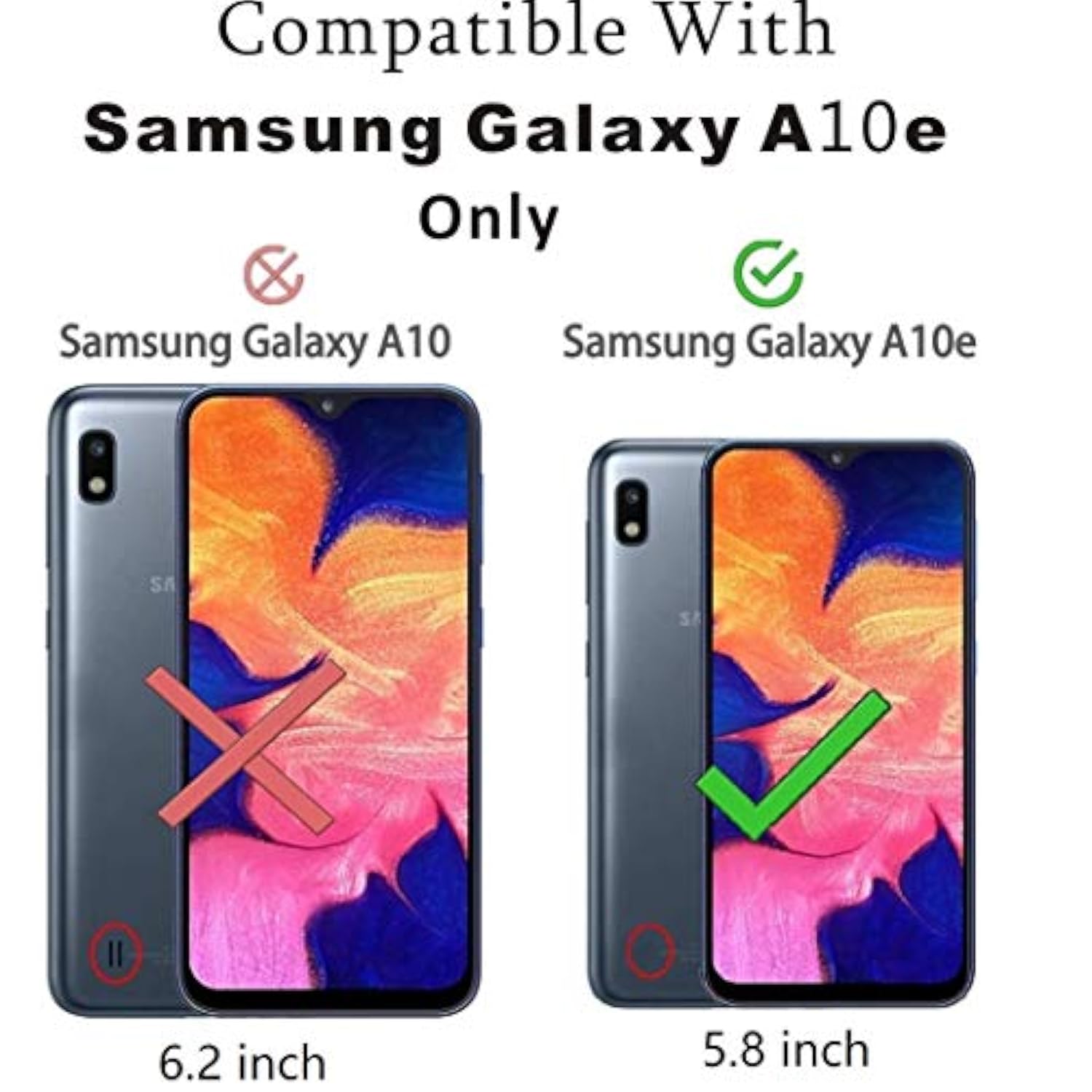Samsung Galaxy A10E Case, Shockproof Slim Protective With Kickstand Hard Phone Cover For Samsung Galaxy A10E (Blue)