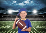 Football Field Backdrop 7X5FT Football Themed Birthday Party Decor Banner