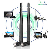 Dual Band Wifi 2.4Ghz 5Ghz 5.8Ghz Replacement Antenna For Furrion Back Up Rv Rear View Backup Camera Truck Tractor Trailer Pickup Suv Vehicle Trail Reverse Monitor Camera Mimo Antennas (2 Pack)