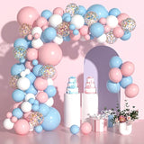 100Pcs Pink Blue Balloons Garland Arch Kit Gender Reveal Birthday Baby Shower