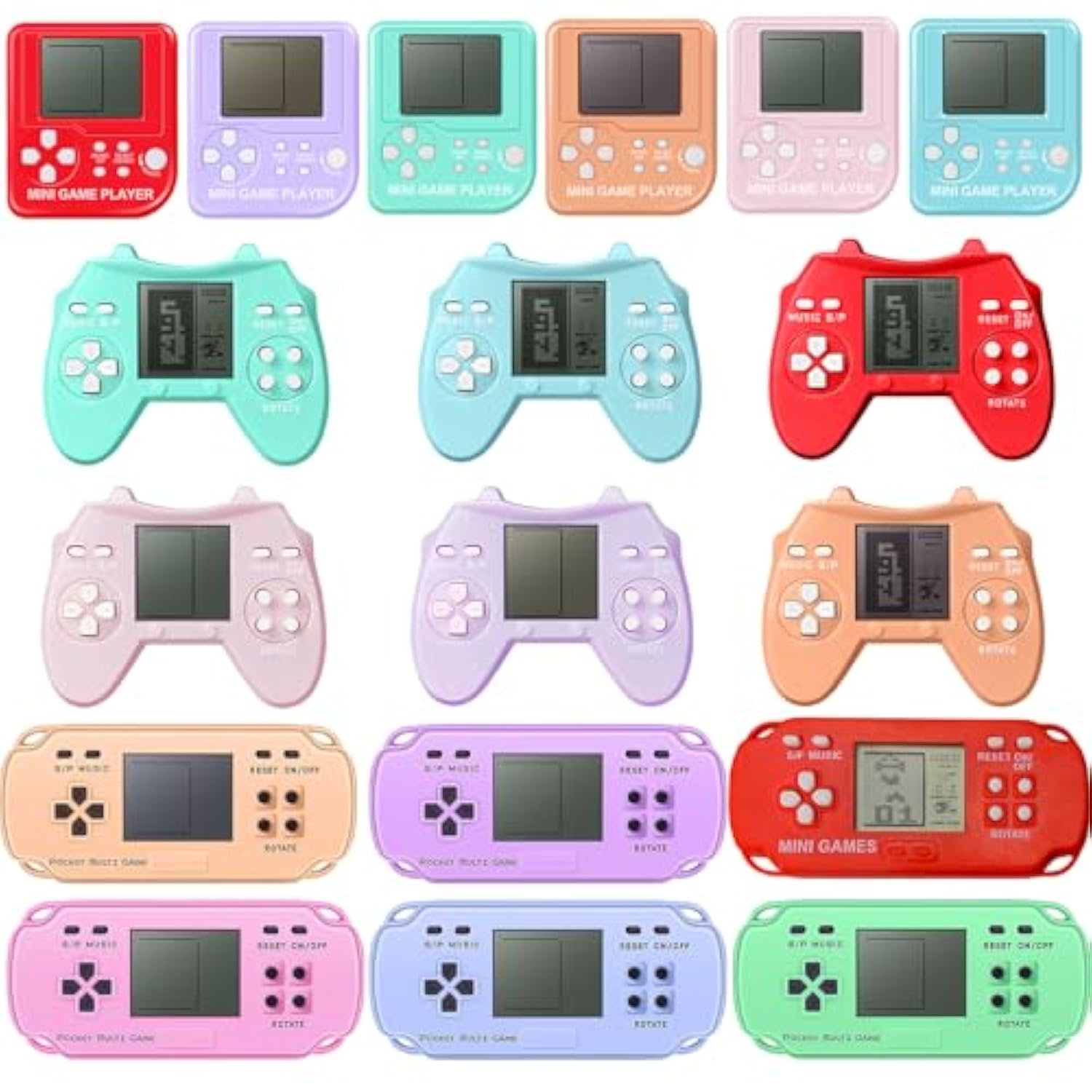 18Pcs Video Game Party Favors For Kids, Mini Game Keychain Arcade Party Favors Birthday Supplies Classroom Prizes For Boys And Girls
