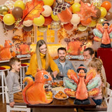 Thanksgiving Balloon Garland Kit: Fall Maple Leaf, Turkey, Pumpkin Decor
