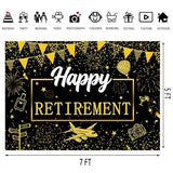 Retirement Backdrop, Farewell Photography Backgrounds, 7x5ft