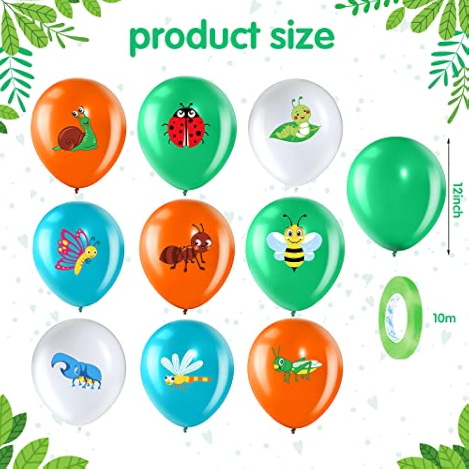 Insect Party Balloons: Bug & Butterfly Latex Decor - 50pcs