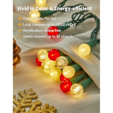 Christmas Lights Outdoor 24Ft 70 Led G15 Multi Color Globe Christmas String Lights With Green Wire For Indoor Patio Xmas