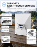 Starlink Mini Battery Pack 99Wh 27600mAh Portable Power Bank, Air Travel Friendly, 4H+ Runtime, 60W DC & 65W PD3.0 USB-C, IP65 Waterproof, Foldable