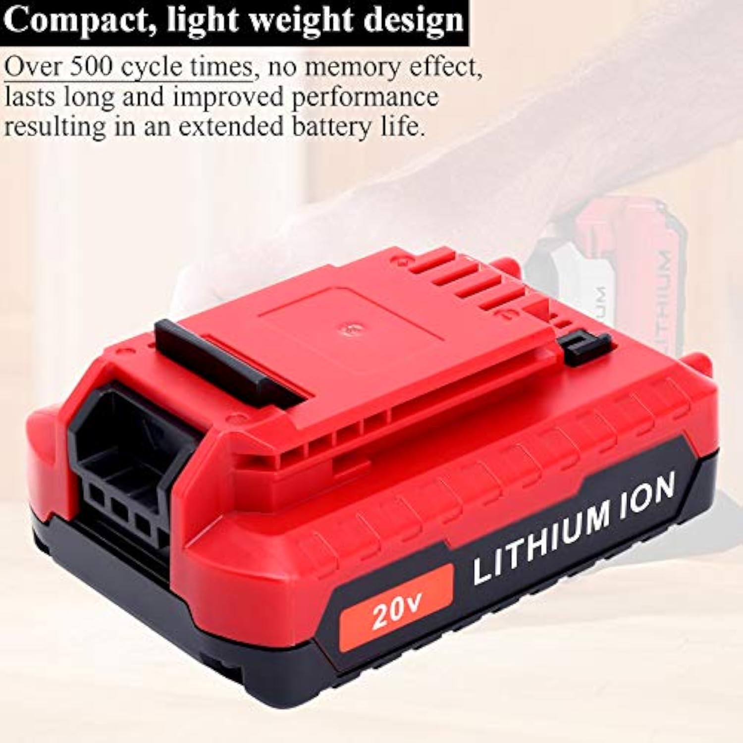 2Pack Compatible With Porter Cable 3.0Ah 20V Battery, Replacement For Porter-Cable 20-Volt Battery Pcc681L Pcck6118 Pcck647Lb Pcc685Lp Pcc682L Pcc680L 20Volt Max Cordless Tool Battery Packs