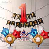 1St Birthday Party Decorations Baseball Foil Number 1 Balloons Set First Birthday Party Supplies Glove Round Baseball Bat Theme Mylar Balloon Boys Rookie Of The Year 10 Inch 15 Inch 22 Inch