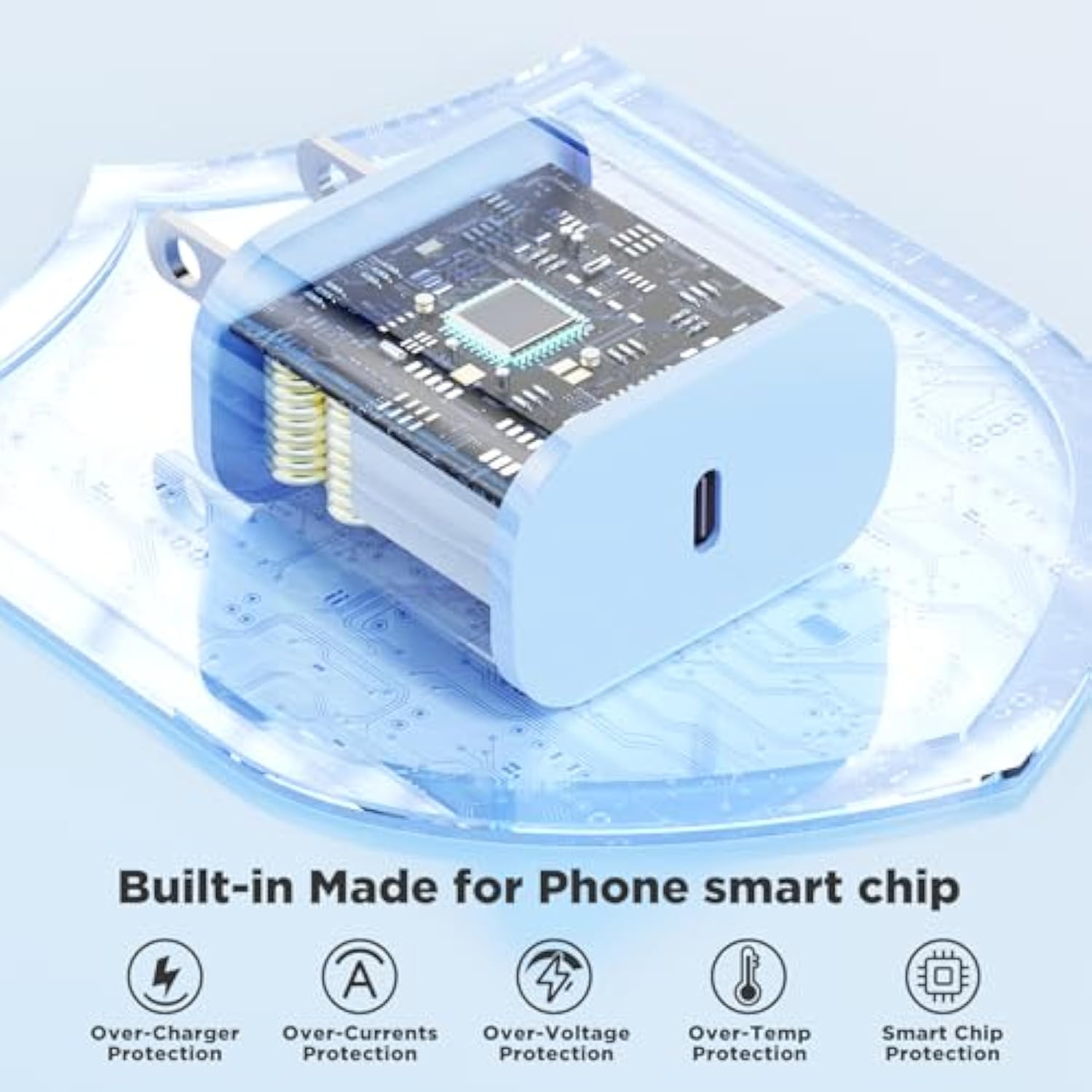 Fast Charging For Iphone 15 16 Pro Max Charger Colorful, 3Pack 20W Usb C Fast Chargers Block With 6/6/10Ft Long Usb C To C Braided Cable Compatible With Iphone 16/15 Pro/15 Plus/Ipad Pro 13/12.9