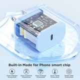 Fast Charging For Iphone 15 16 Pro Max Charger Colorful, 3Pack 20W Usb C Fast Chargers Block With 6/6/10Ft Long Usb C To C Braided Cable Compatible With Iphone 16/15 Pro/15 Plus/Ipad Pro 13/12.9