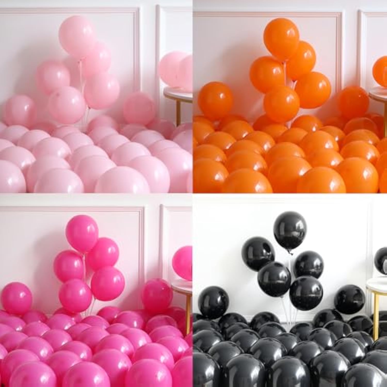 Halloween Balloon Arch Kit: Pink, Orange, Black, and Ghost Decor