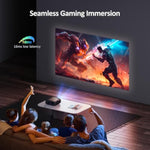 Pj40 (Gen 3) Projector With Wifi And Bluetooth, D65 Calibrated, Native 1080P, 4K Supported, Projector For Outdoor Movies, 20W Speakers, Home Theater, Compatible W/Tv Stick, Ios, Android
