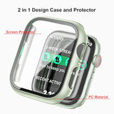 16 Pack Hard Pc Case For Watch Se 40Mm 2022 Series 6 & 5 With Tempered Glass Screen Protector, Ultra-Thin Scratch Resistant Bumper Protective Cover For Iwatch Accessories