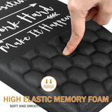 Ergonomic Mouse Pad Wrist Support,Upgrade Mousepad With Massage Design,Non-Slip Pu Base Desktop Mouse Pads For Pain Relief, Computer, Office & Home,12 X 8 In?F-Inspirational Quote?