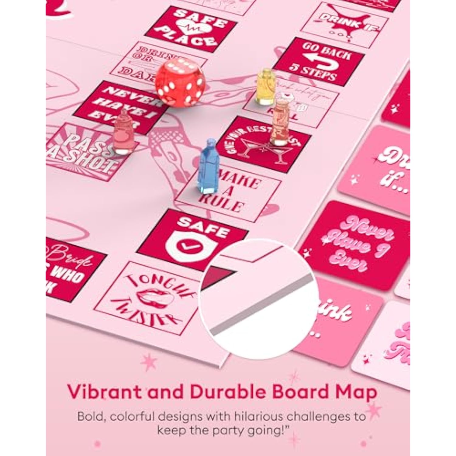 Bachelorette Party Favors - Fun Board Games For Girls Night Out Bridal Showers And Bride-To-Be Celebrations - Perfect Party Game And Gifts For 2-7 Players