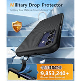 For Samsung Galaxy A15-5G Case: Dual Layer Protective Heavy Duty Cell Phone Cover Shockproof Rugged With Non Slip Textured Back - Protection Bumper Tough - 2024, 6.5Inch Black