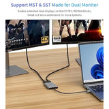 Usb 3.0 To Dual Hdmi Adapter 4K 30Hz, Usb To Hdmi Adapters For 2 Monitors/Tv,