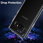 Case For Samsung Galaxy Note 8, Crystal Clear Designed Shockproof Nonslip Cell Phone Case, Hard Plastic Back & Soft Tpu Frame Thin Protective Cover For Samsung Galaxy Note 8, 6.3 Inch