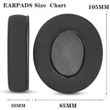 Replacement Earpads Ear Cushions Compatible With Hyperx Cloud 1/2/3/Pro/Core/Alpha/Alpha S/Alpha Pro/Flight/Flight S/Stinger/Stinger S, Cloudx Stinger/Stinger Core/Flight Headset-Black