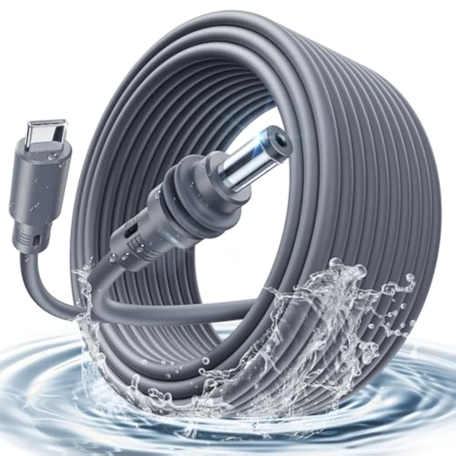 Starlink Mini Cable 16.4Ft/5M Pd100W Starlink Mini Usb C To Dc Power Cable Accessories Waterproof 18Awg For Outdoor Travel Work With 100W Or 20V Pd Source Durable