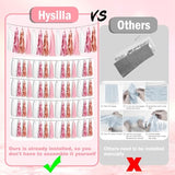 3P Pink White Peach Rose Gold Tassels Foil Fringe Metallic Garland Banner, Tassels Banner Streamers For Parade Floats, Bachelorette, Wedding, Birthday, Christmas, Bridal/Baby Shower Party Decorations