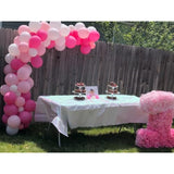 White Light Pink Rose Red Balloons,100 Pack 12 Inch Latex Balloons