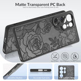 Black Rose Slim Protective Cover for Samsung S24 Ultra