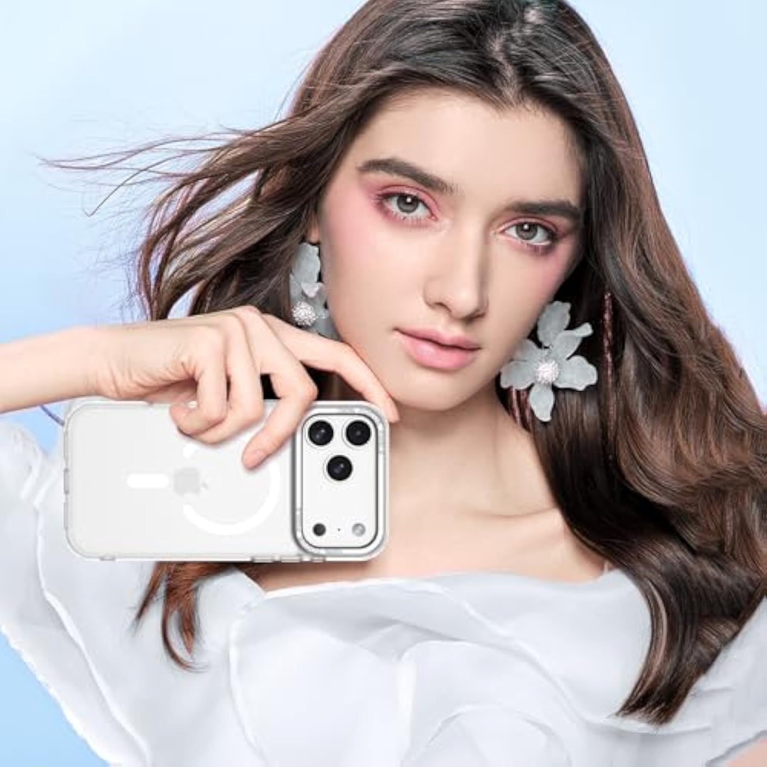 Case For Iphone 17 Pro Max 6.9-Inch, Magnetic Case [Compatible With Magsafe] Translucent Matte Supports Wireless Charging Men Women Slim Shockproof Protective Cover, White