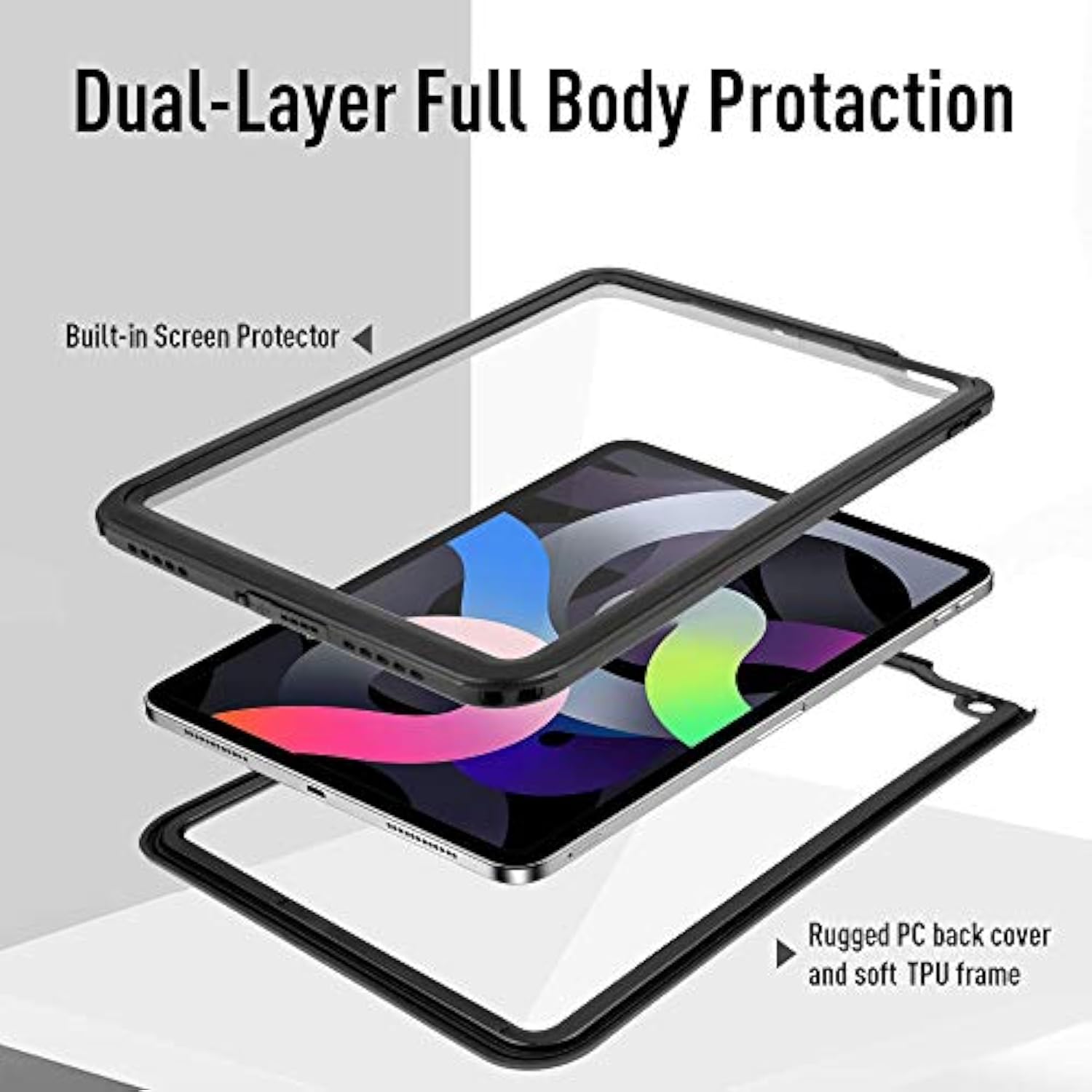 Ipad Air 4/5 Waterproof Case 2020/2022, Ipad Air 4Th Gen/5Th Gen 10.9 Inch Und