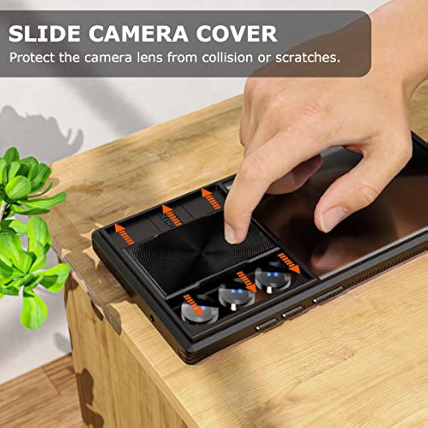 Samsung Galaxy S23 Ultra Case with Slide Camera Cover