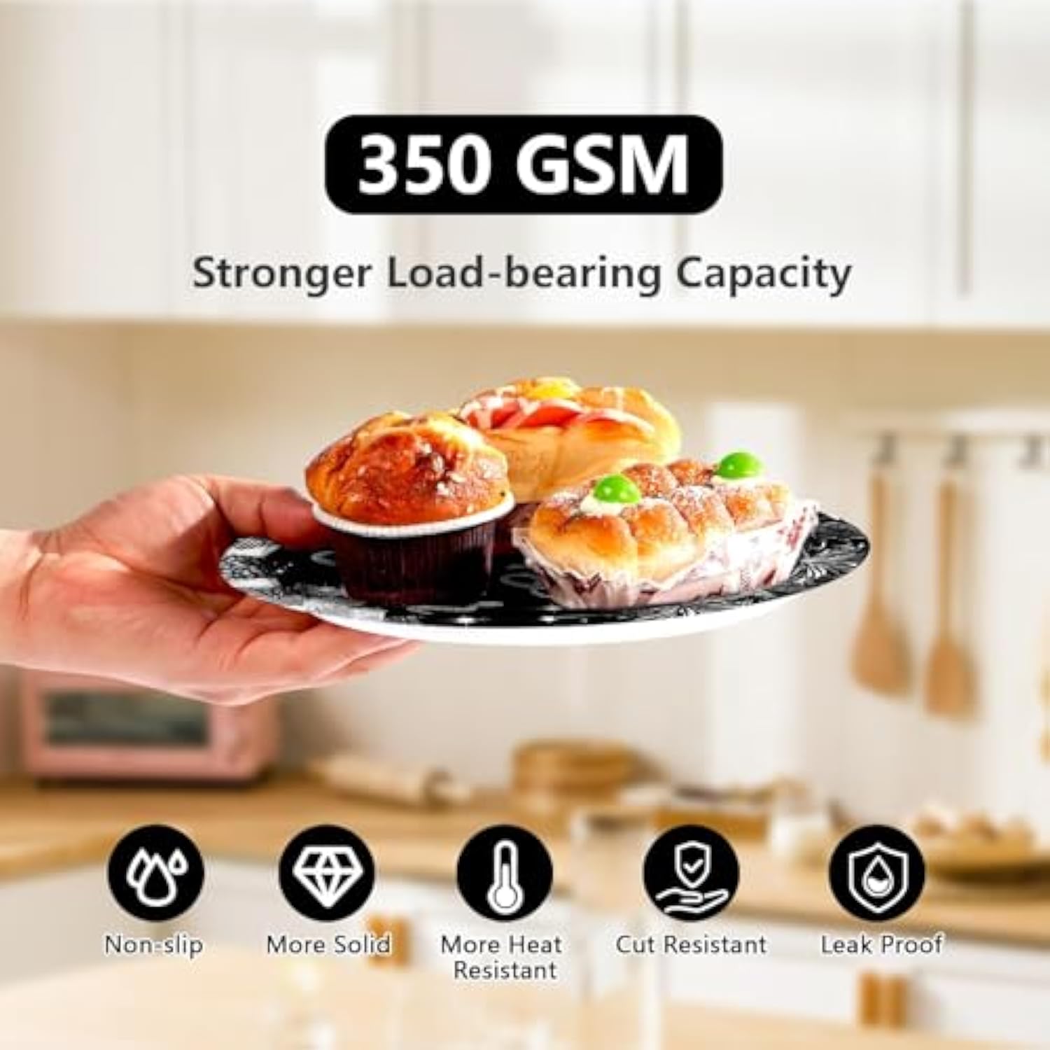 200Pcs Happy New Year Party Decorations Black And Silver Plates And Napkins Disposable Black Silver Glitter Tableware Sets For New Years Eve 2026 Holiday Festive Party Supplies Serves 50