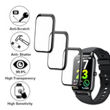 3D Screen Protector Compatible With P97 1.57 Inches Soudorv Fitness Tracker Smartwatch, Pmma, Full Coverage, 3 Pieces