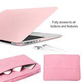 Compatible With Macbook 12 Inch Case Bundle 5 In 1, Ultra Slim Plastic Hard Cover With Sleeve,Screen Protector,Keyboard Cover & Dust Plug For Macbook 12'' Model A1534 - Rose Quartz