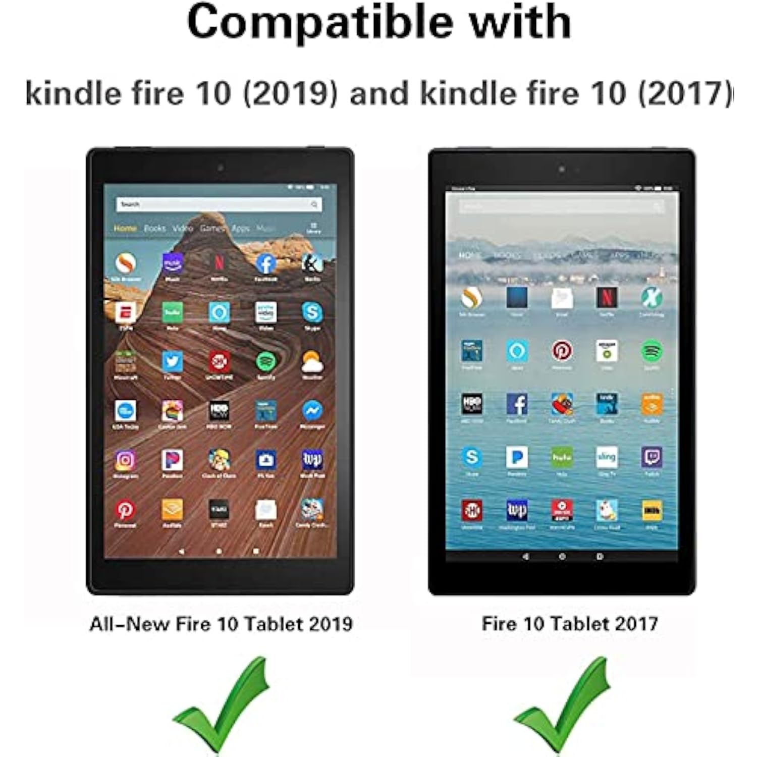 Case For Amazon Fire Hd 10 Tablet 10.1 Inch (9Th/7Th Generation, 2019/2017 Rel