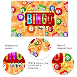 Bingo Night Backdrop Banner, Casino Theme Game Time Party Decor for Adults & Boys