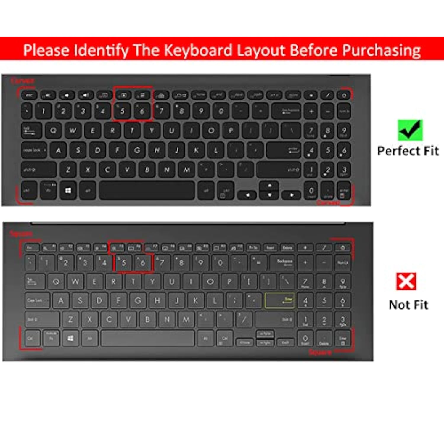 Keyboard Cover For Asus Vivobook F512Da F512Fa F512Ja X512Fa X512Da X515Ja / A