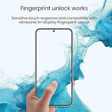 Galaxy S22 Screen Protector Matte Privacy Soft Film 2 Pack And Tempered Glass Camera Lens Protector 1 Pack, Support Fingerprint Unlock Matte Finish Surface Anti Glare 2 Way Anti Spy Privacy Protection For Samsung Galaxy S22 (6.1")