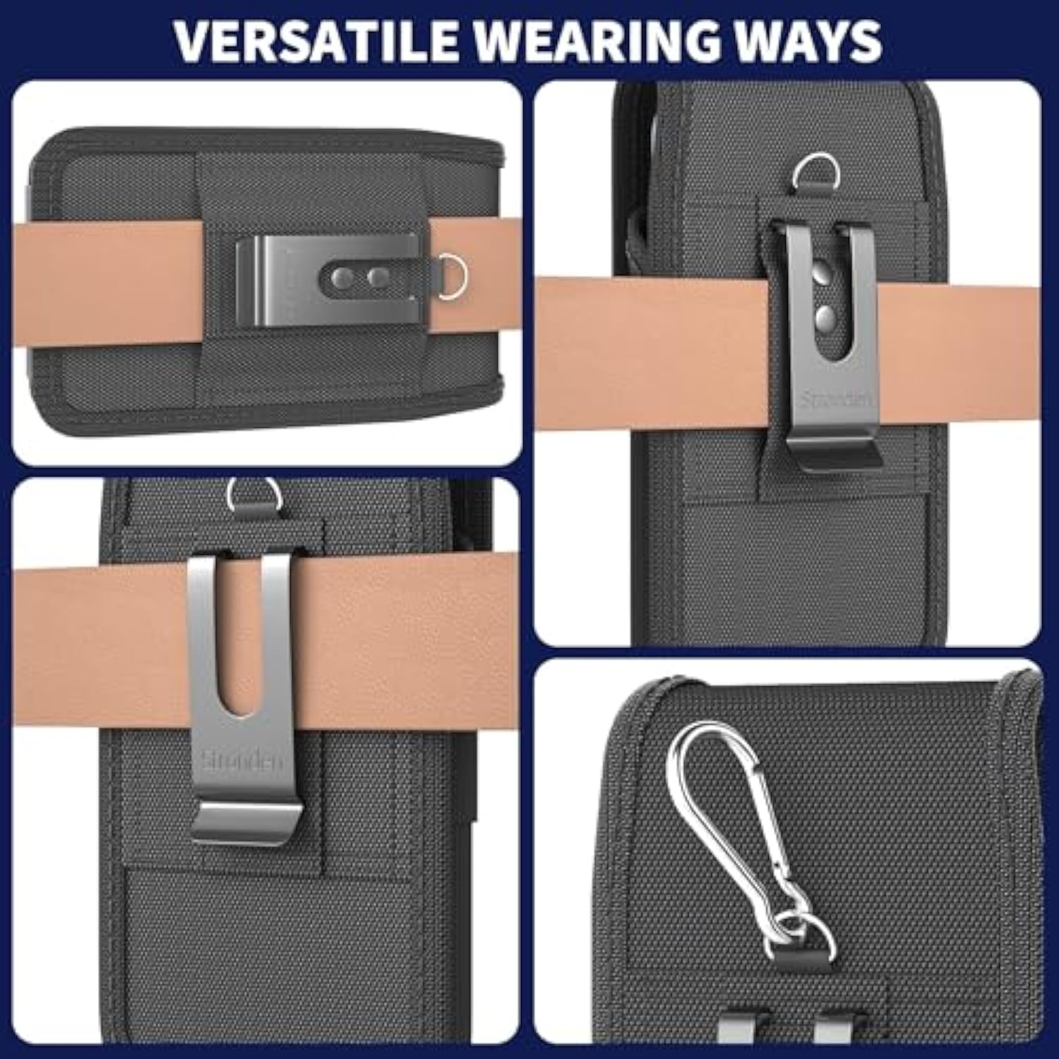 Heavy Duty Holster For Samsung Galaxy A17, A16, A15, A14, A13, A36, A35, A32, A73 5G, A72, A71, A55, A54, A53, A42, A23, A03S Xcover6 Pro, Lg Stylo 6, K62, Moto G, G22, G84 (Fits Armor Case)