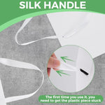White Gift Bags With Handles: 8X5X10 Inch 30Pcs Medium Paper Gags Bulk For Birthday Wedding Party Shopping