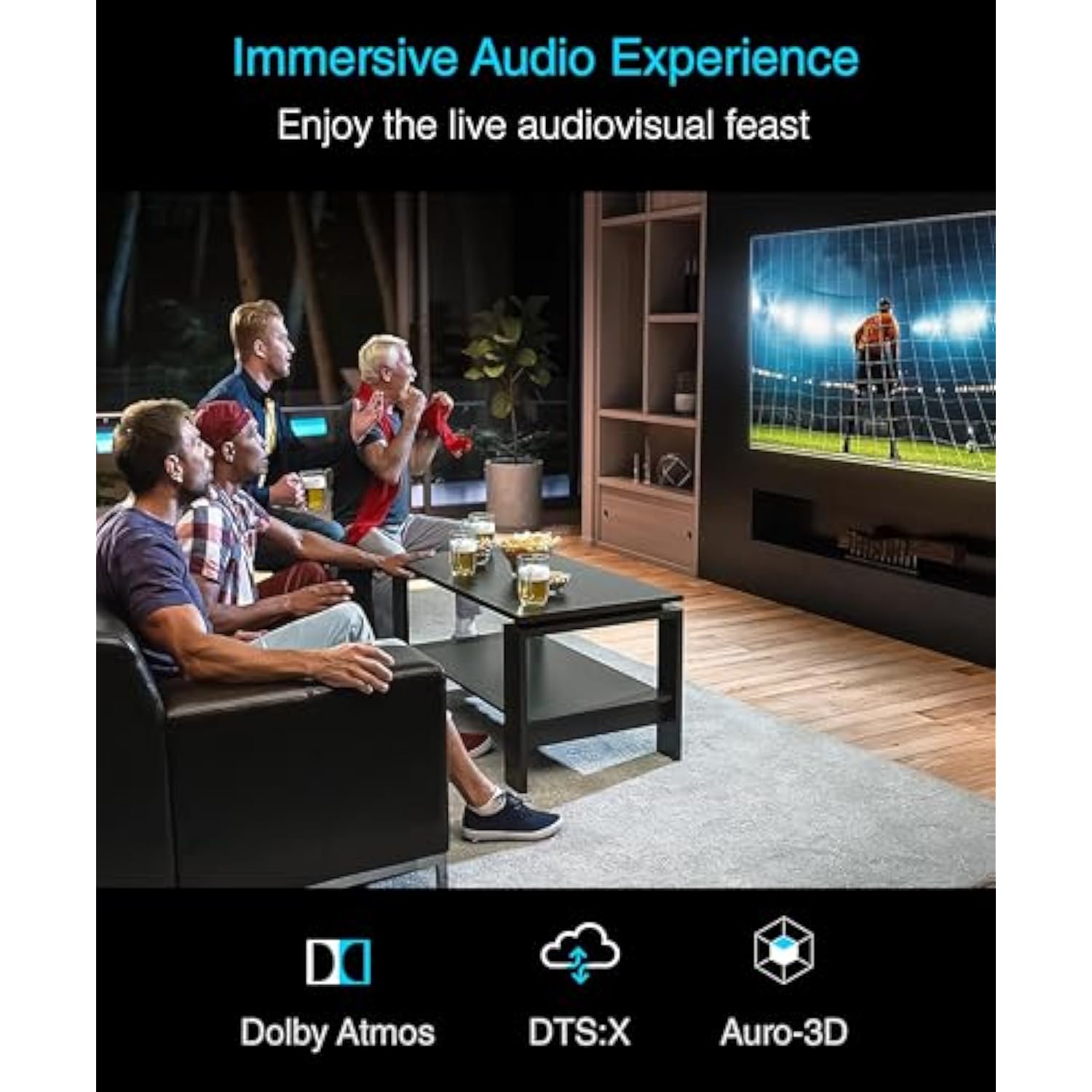 8K Fiber Optic Hdmi Cable 25Ft (48Gbps, In-Wall Cl3 Rated, Earc, 8K 60Hz, 4K 1