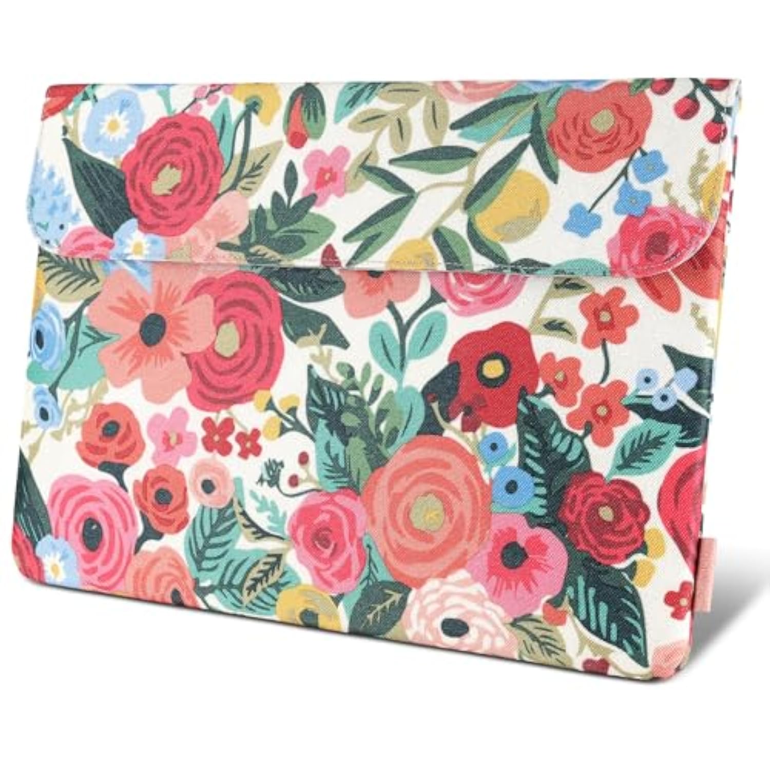 17.3 Inch Laptop Sleeve Case Water-Resistant Slim Computer Cover Bag With Small Pocket For Hp, Dell Notebook,Rose