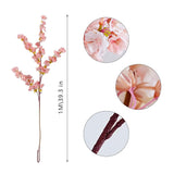 39.3 Inch Pink Cherry Blossom Branches Fake Cherry Blossom Bouquets Long 3Pcs Branches Flowers Stems Silk Tall Japanese Fake Flower Arrangements For Home Wedding Party Decoration