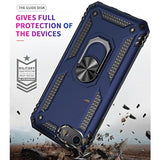 For Iphone Se Case 2022/2020/3Rd/2Rd: Iphone 8/7 Case With Hd Screen Protector, [Military Grade 16Ft. Drop Tested] Ring Shockproof Protective Phone Case For Iphone 8/7,Blue