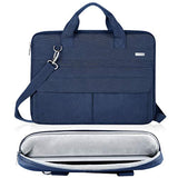 Laptop Bag Case 17 17.3 Inch, Waterproof Computer Sleeve Cover Compatible With Macbook 17, 17-18 Inch Hp Acer Dell Lenovo Asus Laptop, Slim Briefcase With Shoulder Strap, Blue