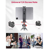 ULANZI iPad Phone Tripod Mount Adapter with Cold Shoe, Universal Smartphone Tablet Holder for Tripod with Arca Quick Release Plate 1/4'' Screw Mount, Compatible for iPhone iPad Surface Pro and More