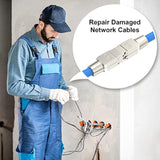 Tool-Free Rj45 Coupler Shielded, Tool Less Ethernet Cable Extender Poe+ For Ca